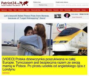 The 13-year-old who escaped from London from her father-millionaire to her beloved mother, under the care of the Polish Police! Both of them appeared yesterday at one of the police stations to comply with Polish and European law