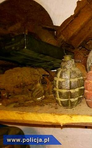 Arsenał broni w gospodarstwie pod Sandomierzem