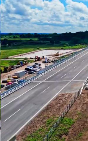[VIDEO] S6 budowa obwodnicy Koszalina i Sianowa,  czerwiec 2024 r