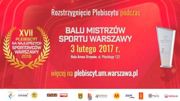 Plebiscyt na Najlepszych Sportowców Warszawy 2016