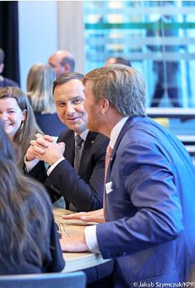 Prezydent i Król w holenderskiej szkole w Bredzie