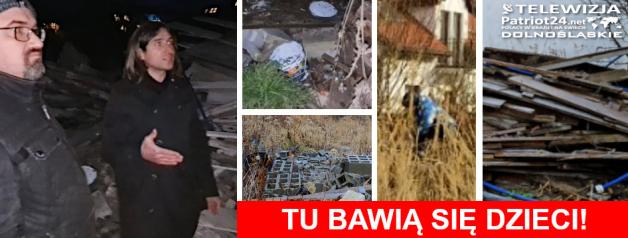[VIDEO] Nielegalne składowisko śmieci na środku osiedla w podwrocławskim Smolcu! Zagrożenie zdrowia i życia a służby bezradne!