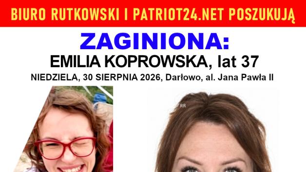 Biuro Rutkowski oferuje 50 000 zł nagrody za informację, gdzie przebywa zaginiona Emilia Koprowska